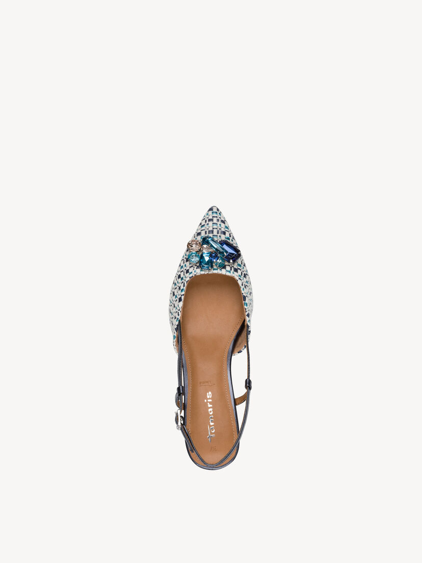 Slingpumps - blauw, BLUE COMB, hi-res