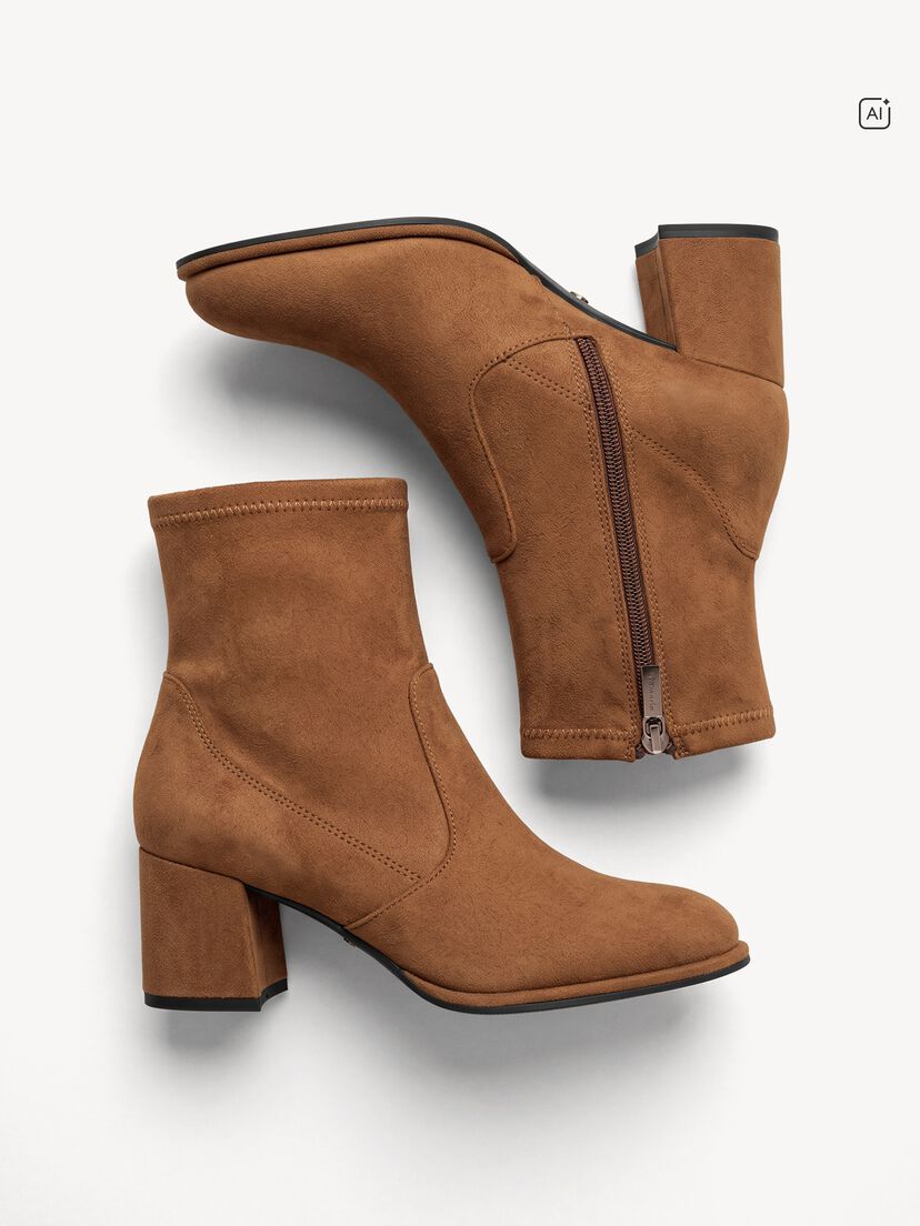 Enkellaarsje, BROWN SUEDE, hi-res