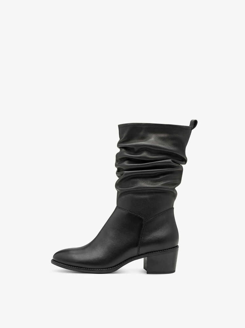 Stiefelette, BLACK LEATHER, hi-res