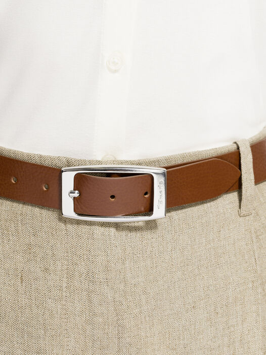 Leren riem, cognac, hi-res