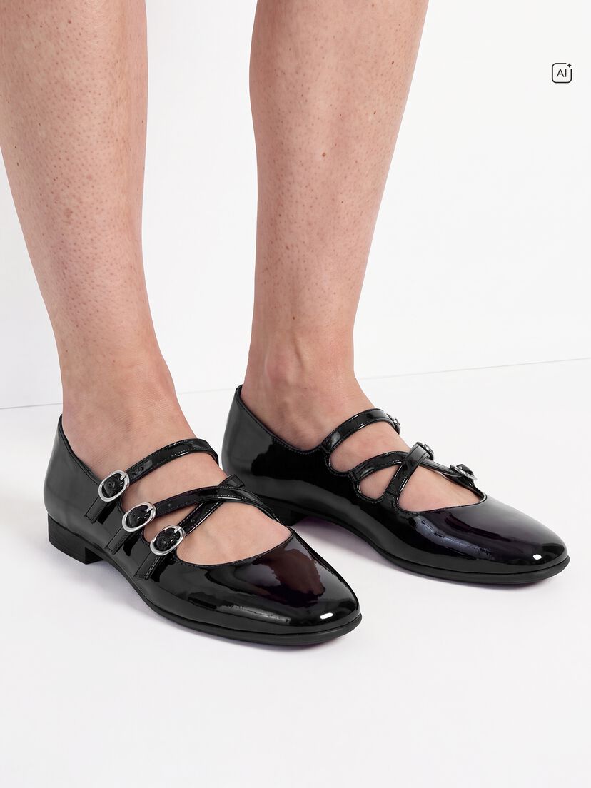 Ballerina - zwart, BLACK PATENT, hi-res