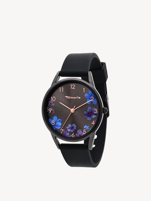 Horloge, schwarz-gun sunray, hi-res