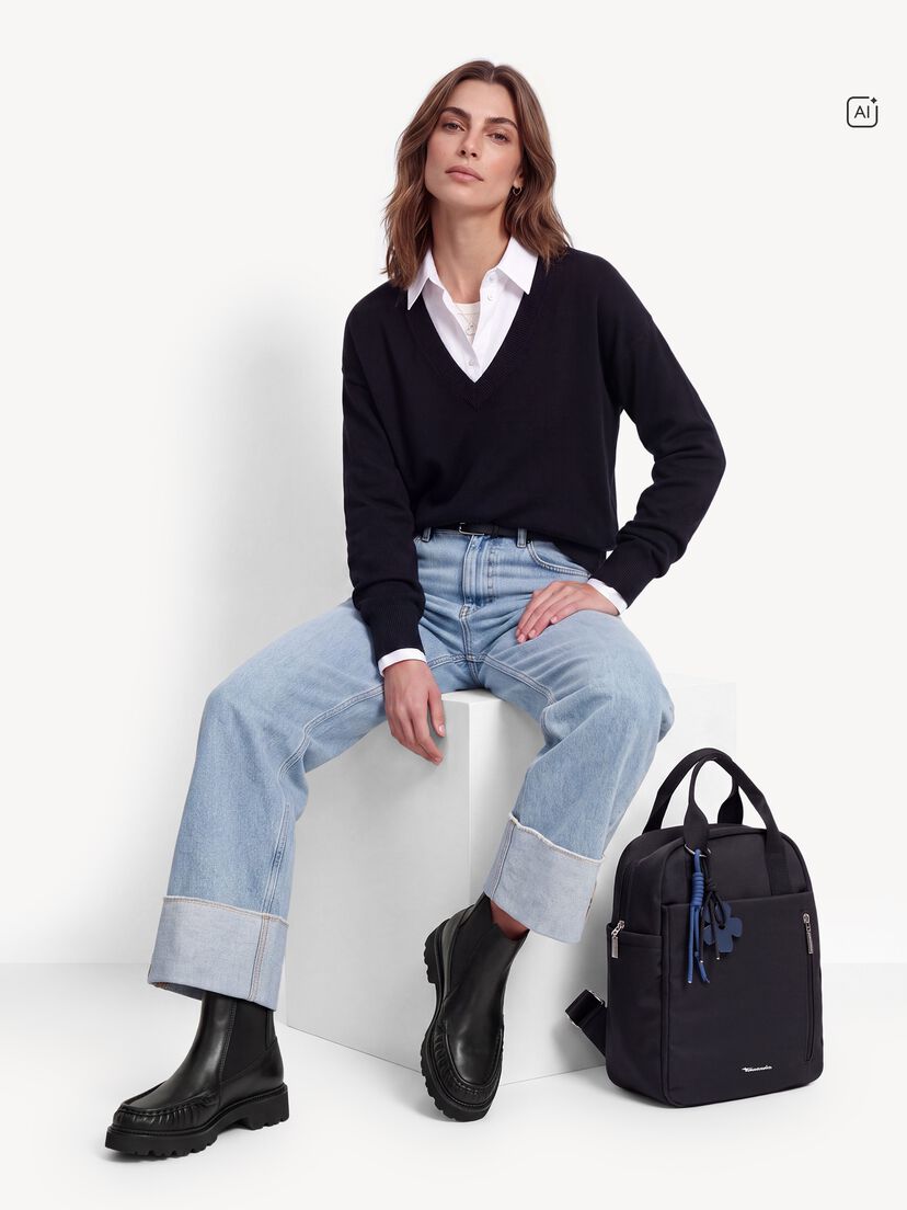 Leren Chelseaboot - zwart, BLACK LEATHER, hi-res