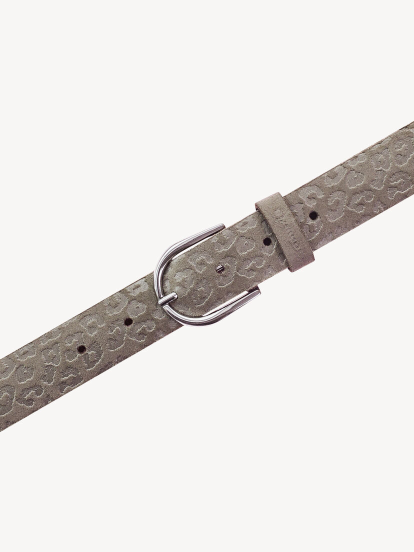 Leren riem, Taupe, hi-res