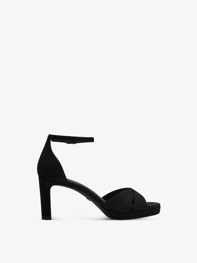 Sandale &agrave; talon - noir, BLACK, hi-res