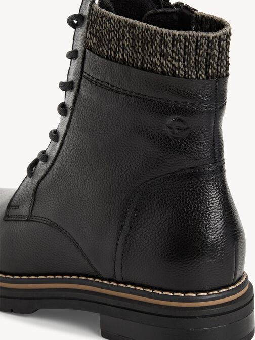Bottine, BLACK LEATHER, hi-res