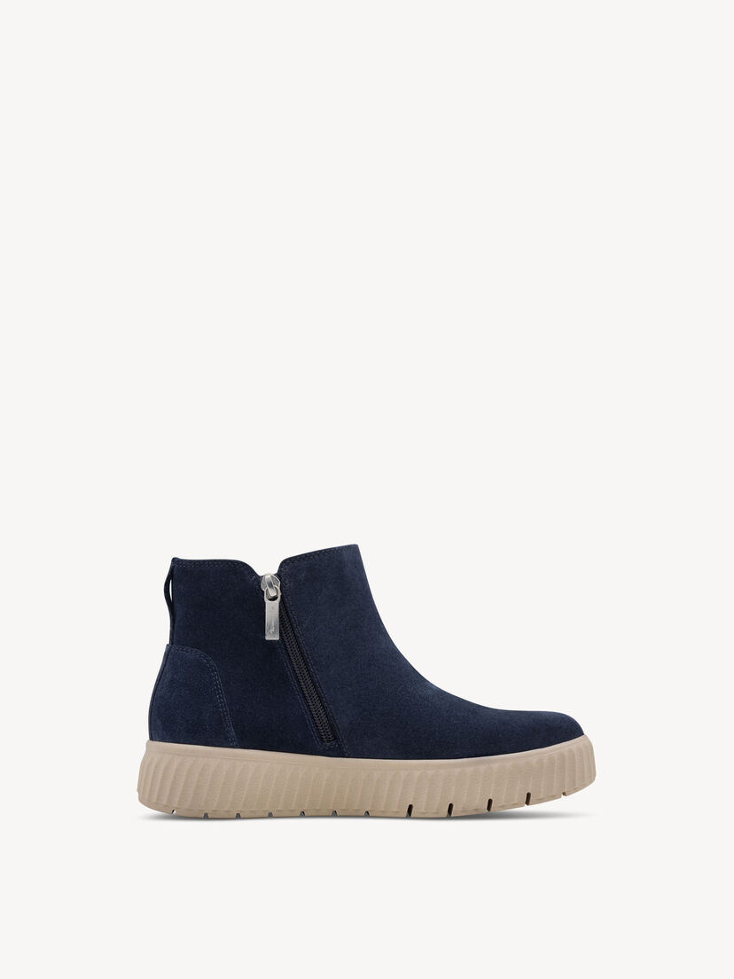 Leren Chelseaboot - blauw, NAVY SUEDE, hi-res