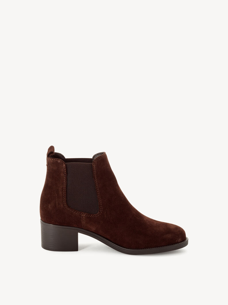 Bottine Chelsea en cuir - marron, MOCCA SUEDE, hi-res