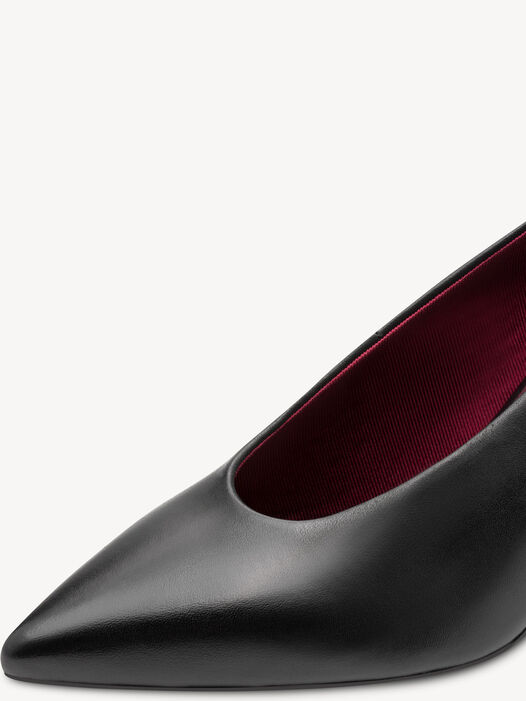 Pumps, BLACK LEATHER, hi-res