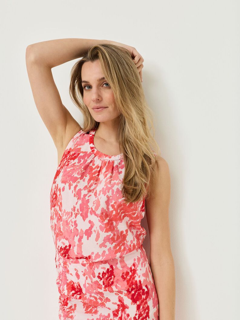 Blouse, Pink Lemonade Animal AOP, hi-res