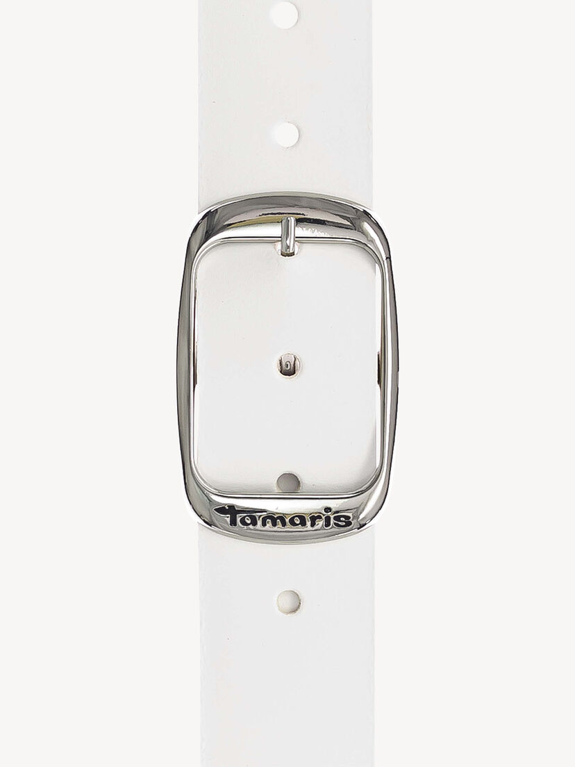 Leren Riem - wit, wit, hi-res