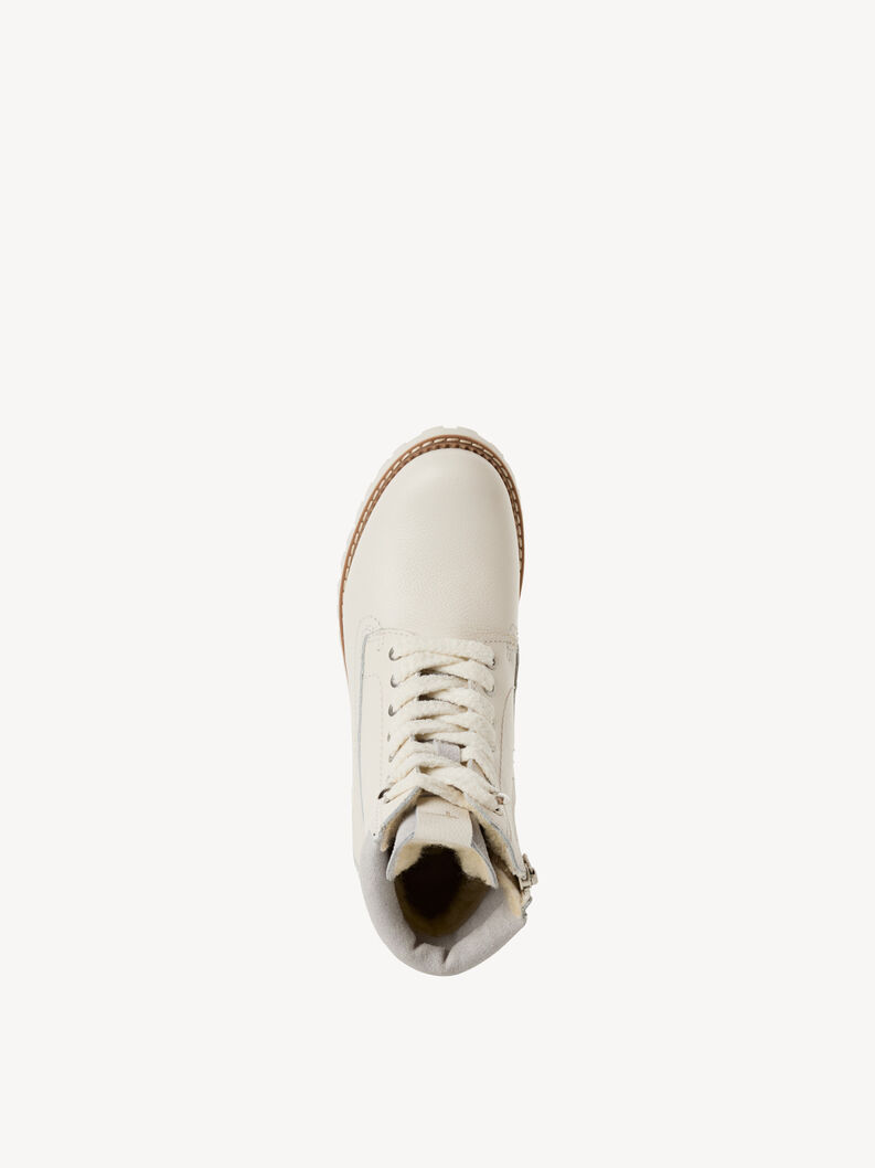 Lederstiefelette - wei&szlig; Warmfutter, OFFWHITE, hi-res