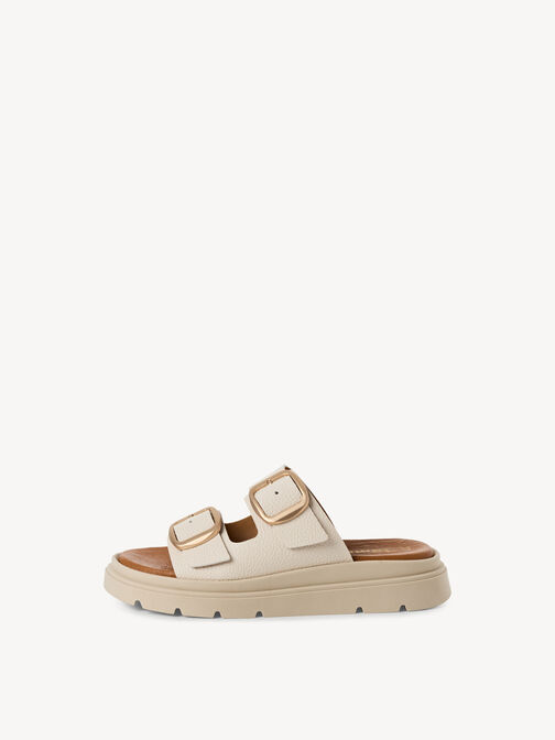 Mule, IVORY LEATHER, hi-res