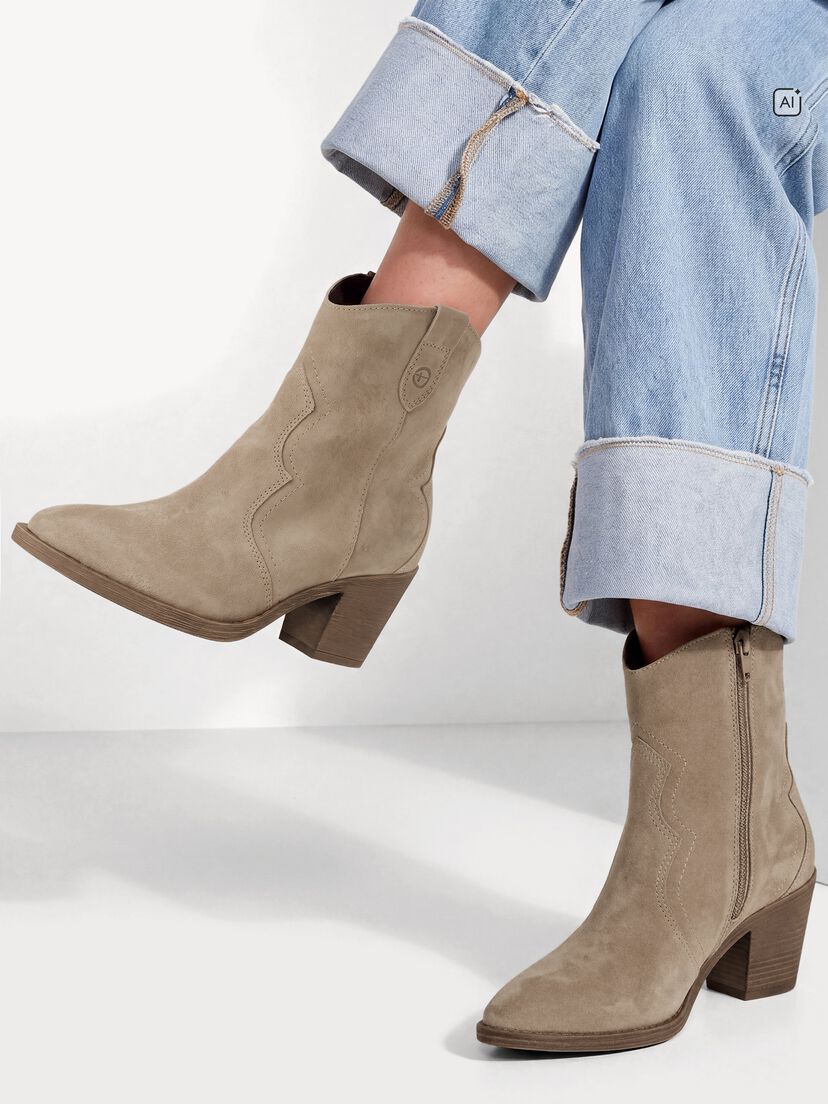 Enkellaarsje, beige, hi-res