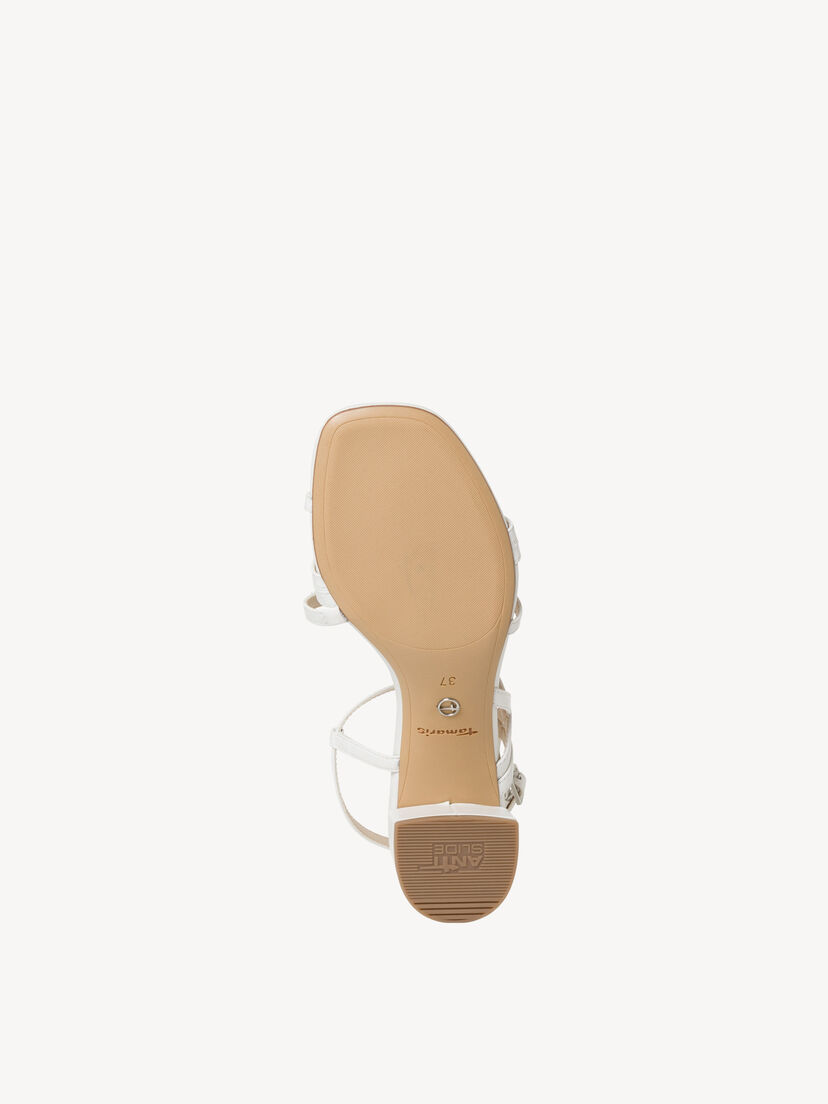 Leren Sandaaltje - wit, WHITE, hi-res