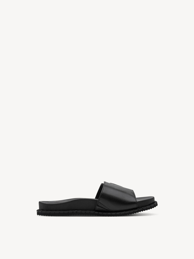 Leren Slipper - zwart, BLACK NAPPA, hi-res