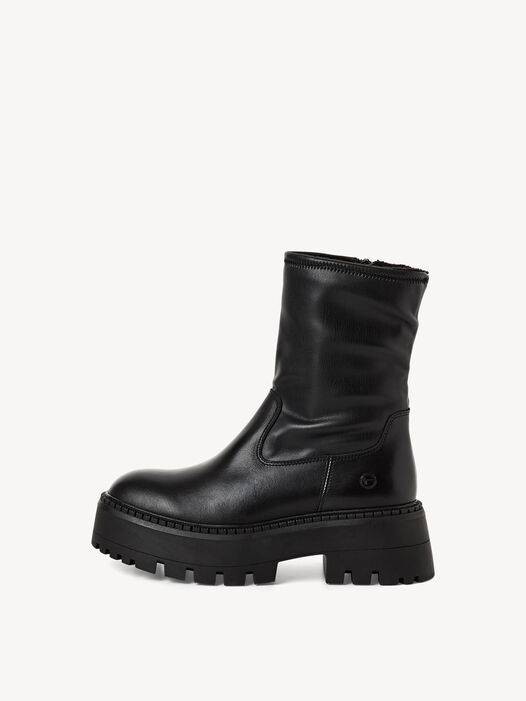 Enkellaarsje, BLACK LEATHER, hi-res