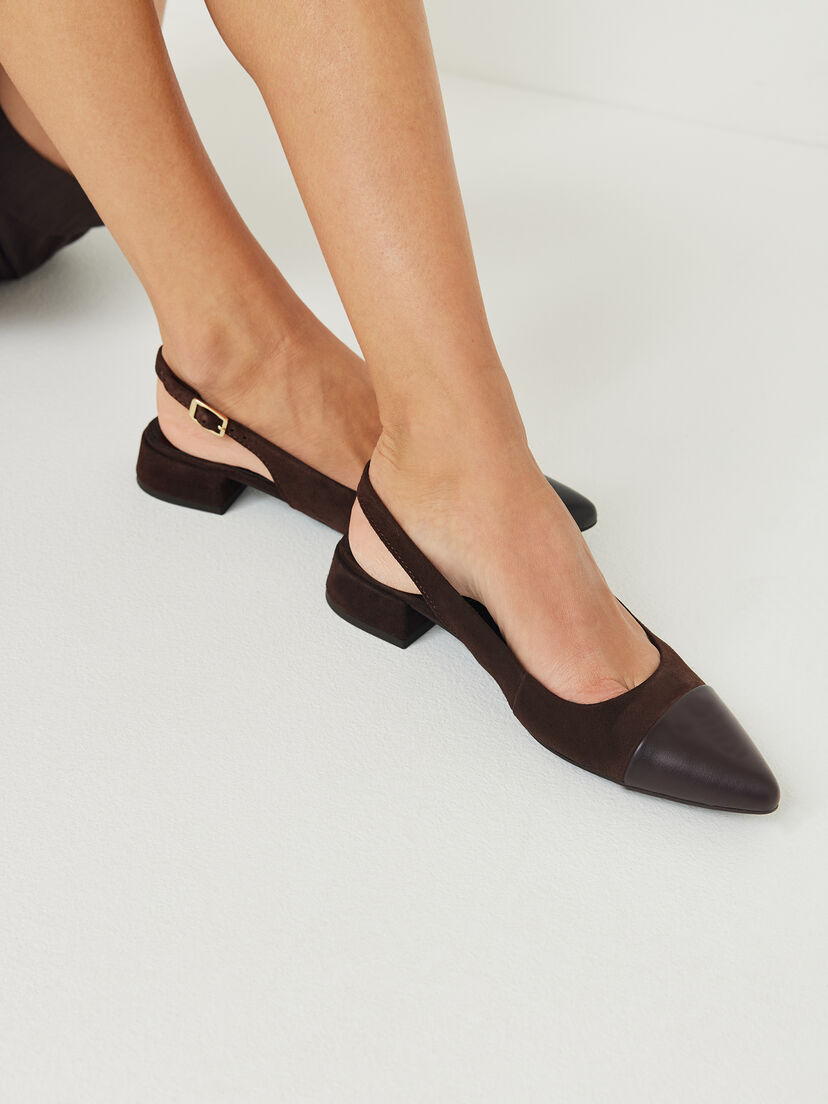Slingpumps - bruin, MOCCA COMB, hi-res