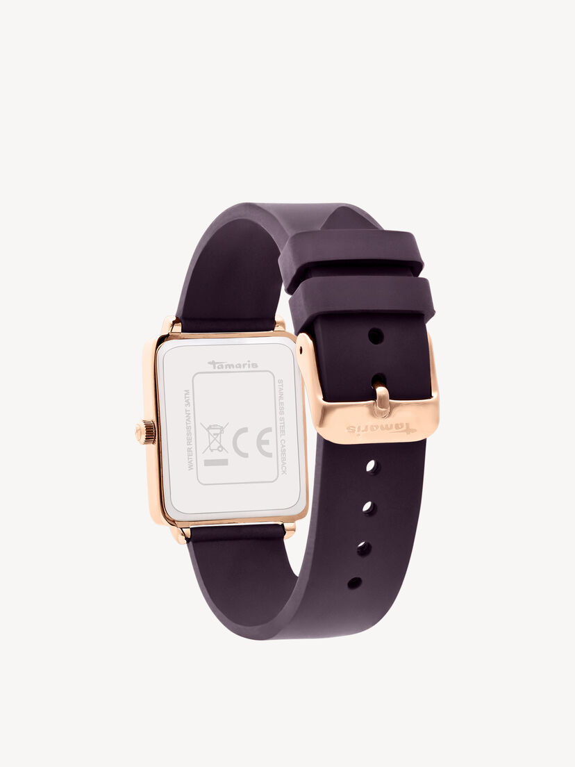 Horloge - rosegoud, ros&eacute;gold-glossy  purple, hi-res