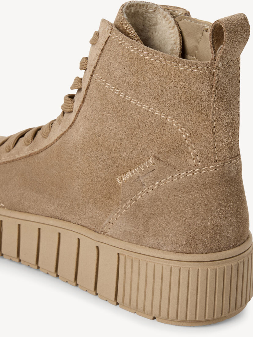 Leren Enkellaarsje - beige, beige, hi-res