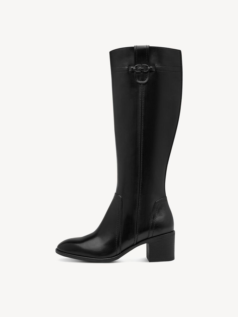 Leren Laarzen - zwart, BLACK LEATHER, hi-res