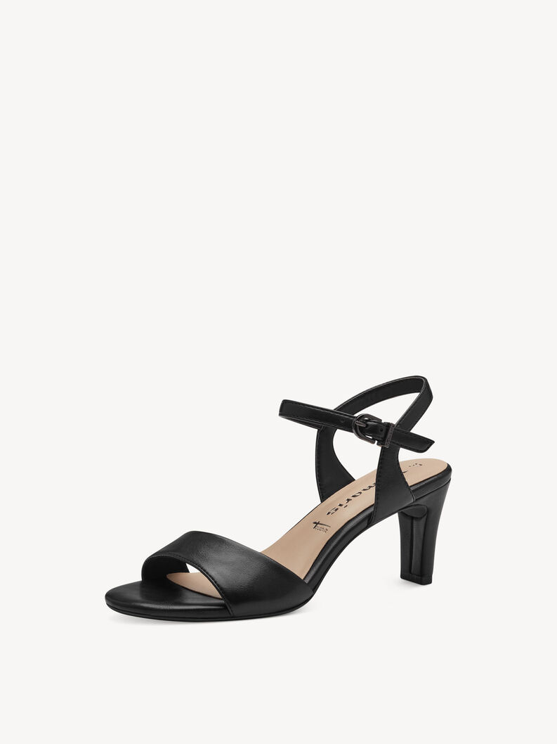 Sandale &agrave; talon - noir, BLACK MATT, hi-res