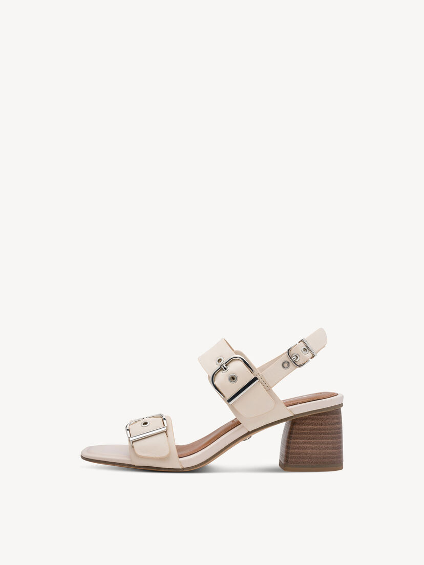 Leren Sandaaltje - beige, IVORY, hi-res