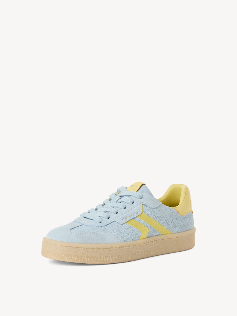 Leren Sneaker - blauw, LIGHT BLUE, hi-res