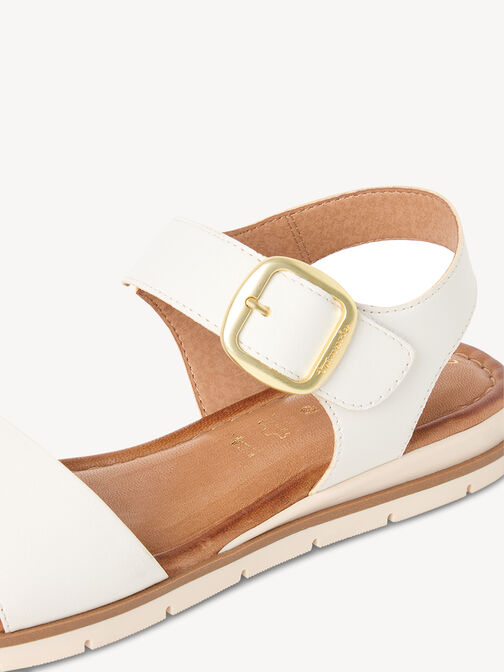 Sandale, WHITE LEATHER, hi-res