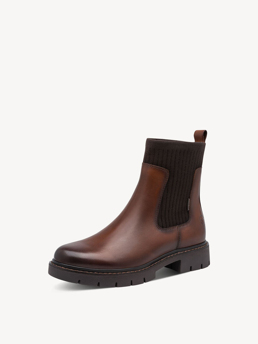 Chelseaboot - bruin warme voering, cognac, hi-res
