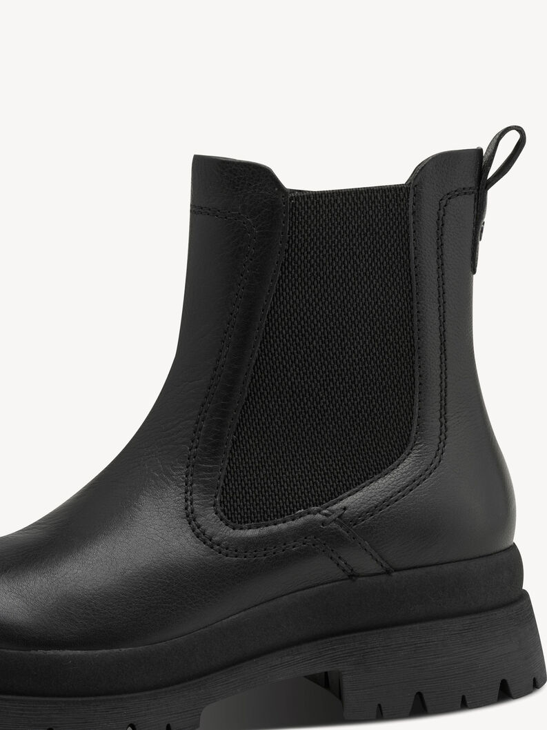 Leder Chelsea Boot - schwarz, BLACK, hi-res