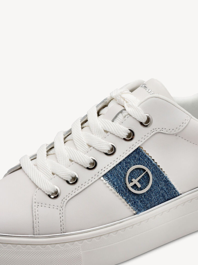Sneaker - wei&szlig;, WHITE/DENIM, hi-res