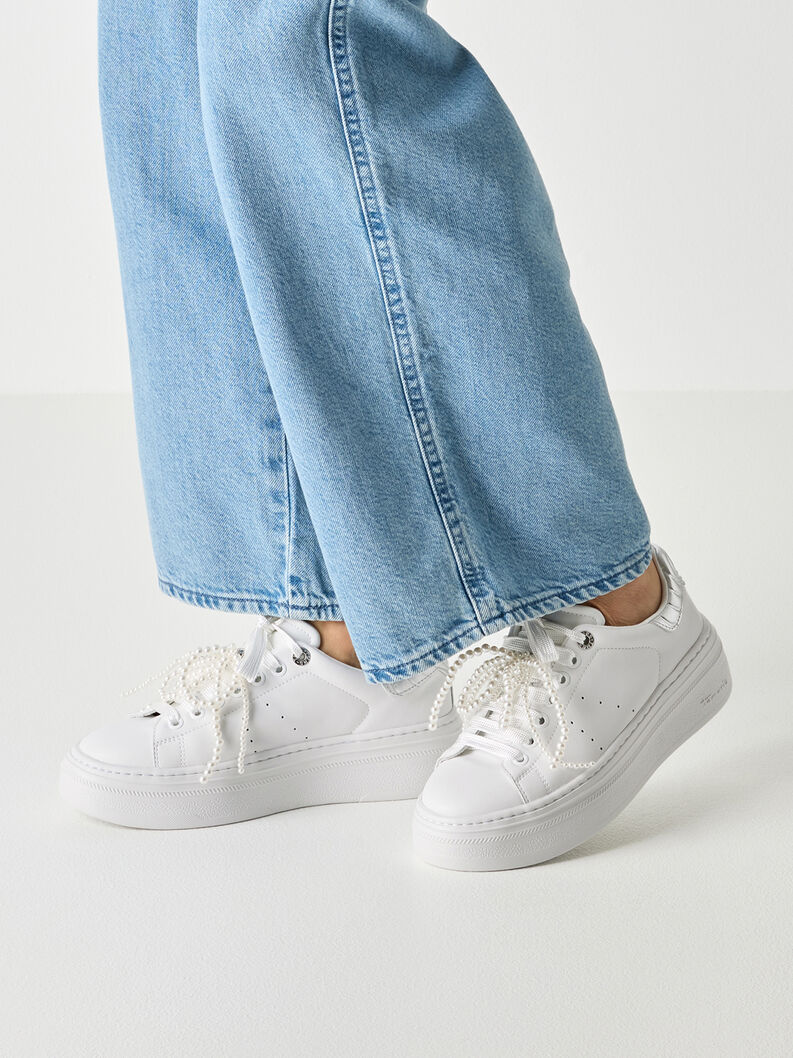 Sneaker - wei&szlig;, WHITE/SILVER, hi-res
