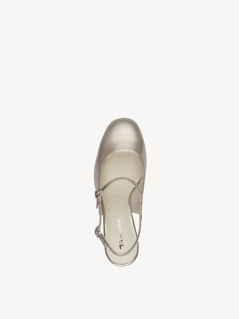 Slingpumps - metallic, LIGHT GOLD, hi-res