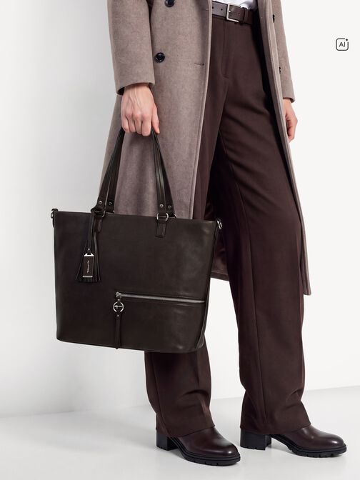 Shopper, brown, hi-res