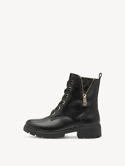 Enkellaarsje, BLACK/GOLD, hi-res