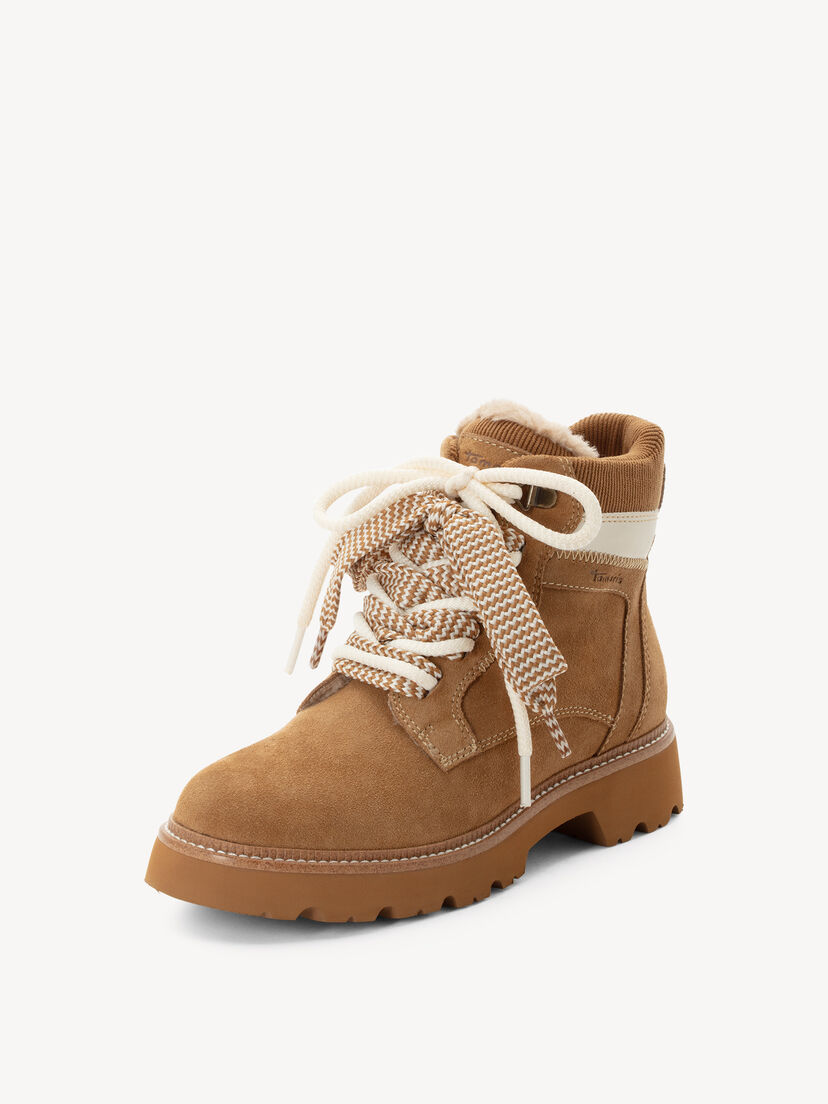 Enkellaarsje - beige warme voering, SAND, hi-res