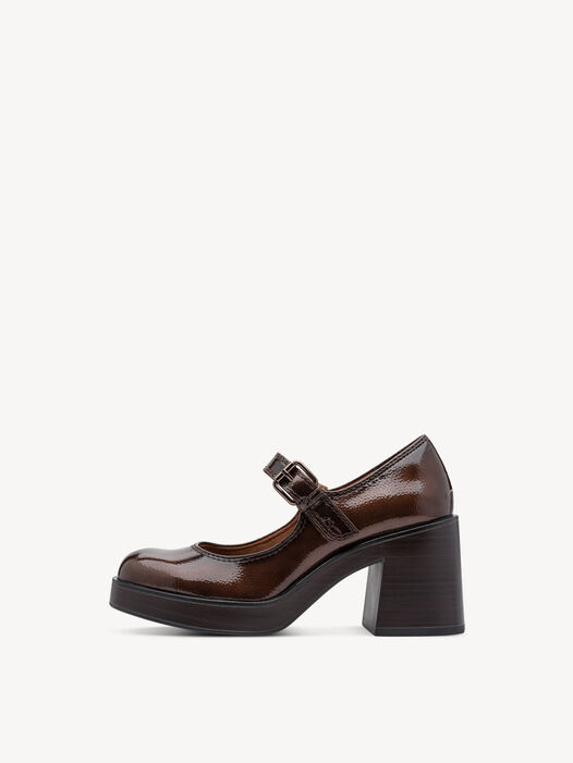 Pumps, BROWN PATENT, hi-res