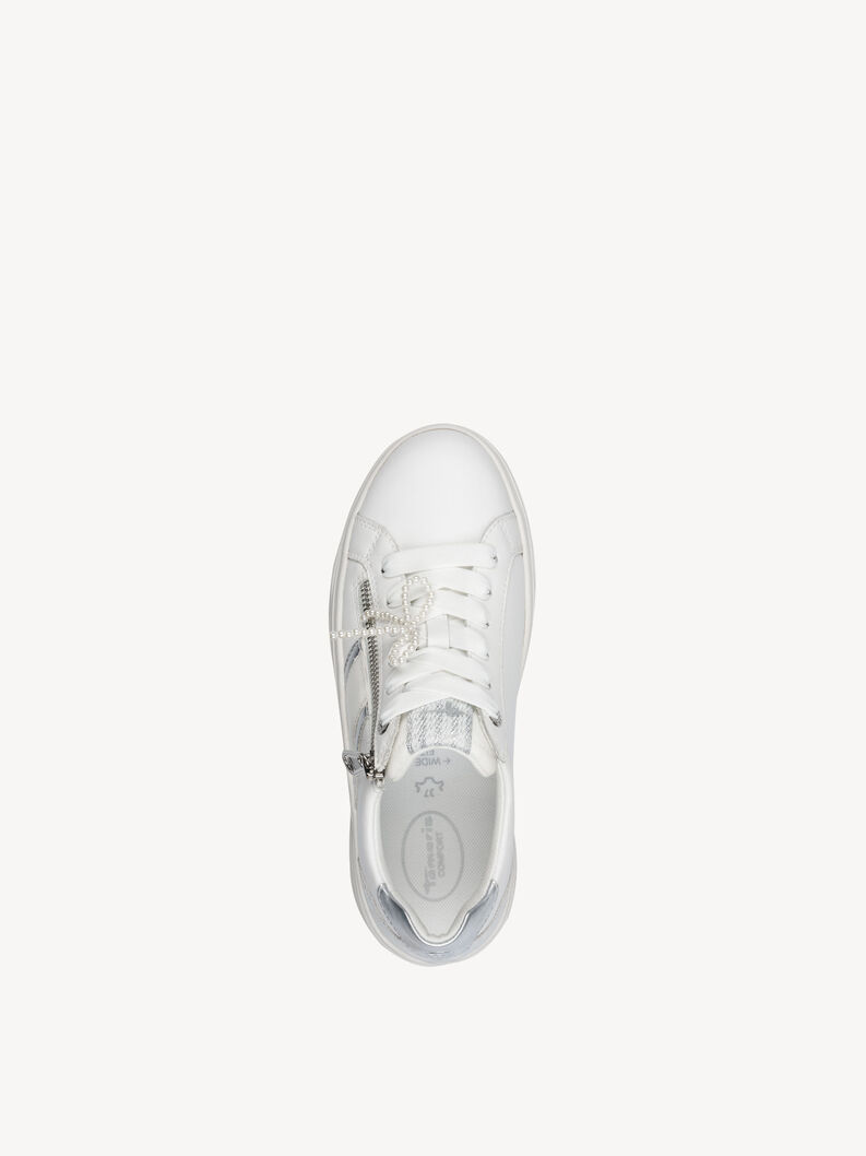 Sneaker, WHITE/SILVER, hi-res
