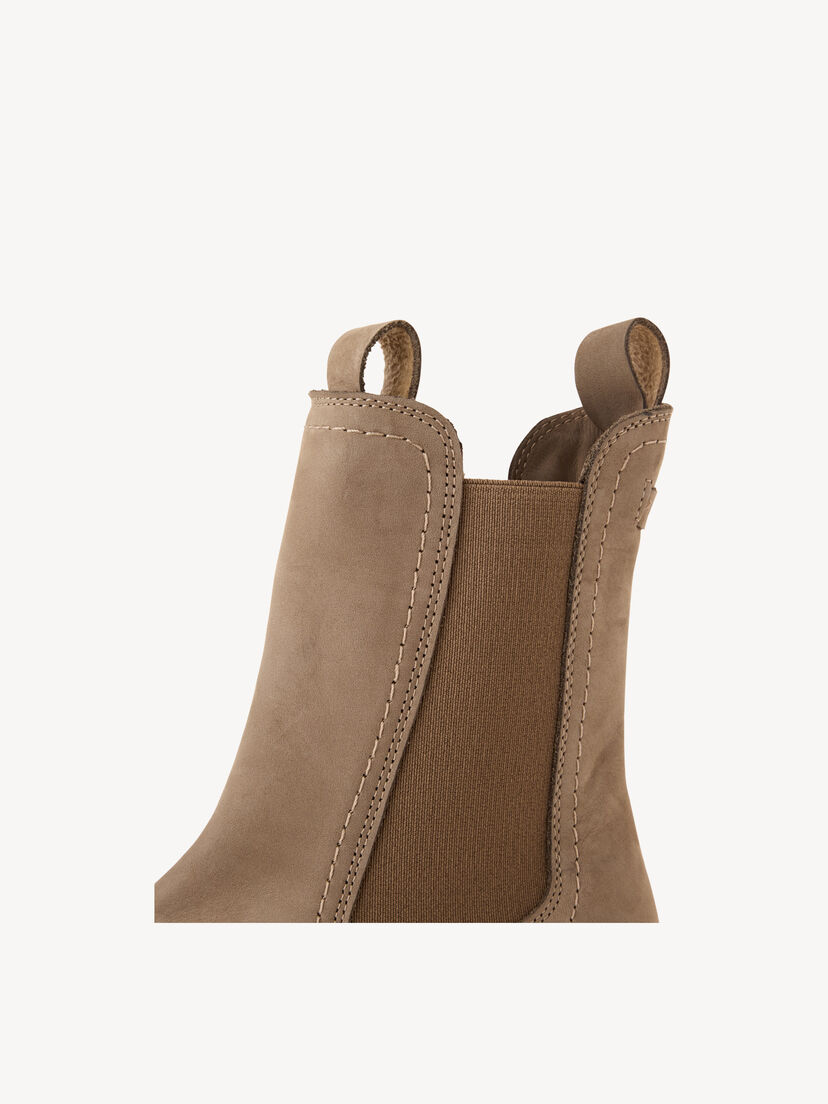 Leren Chelseaboot - beige, DUNE NUBUC, hi-res