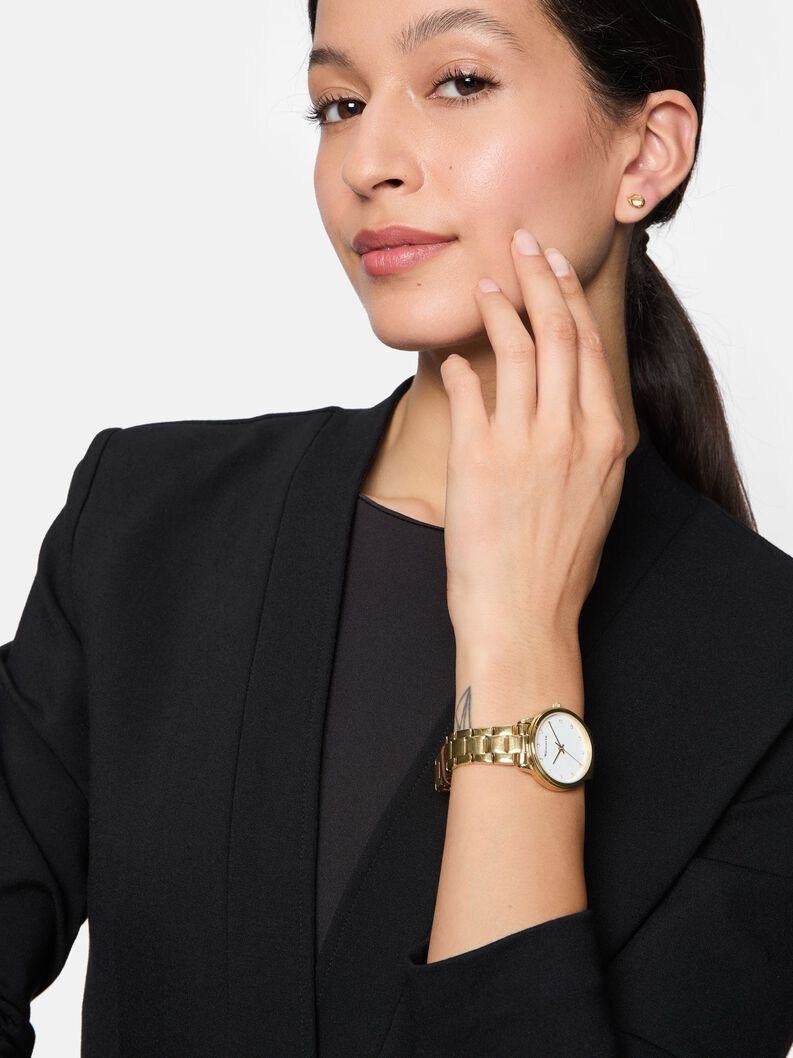 Horloge - goud, gold wei&szlig;, hi-res