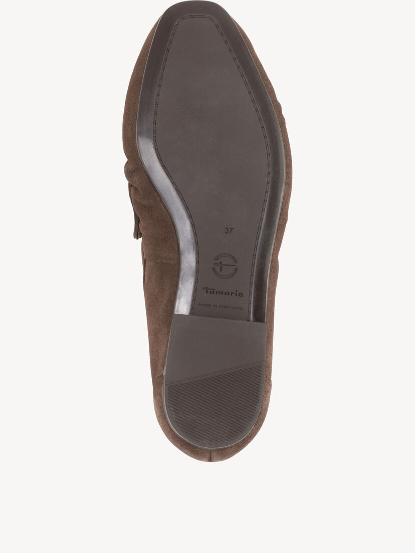 Leren Mocassin - bruin, MOCCA, hi-res