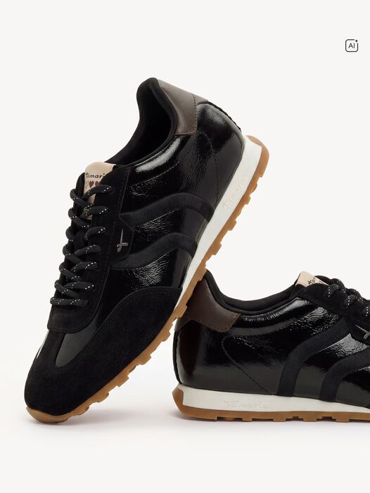 Sneaker, BLACK PATENT, hi-res
