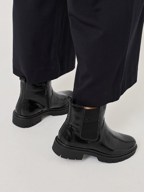 chelseaboot, BLACK PATENT, hi-res