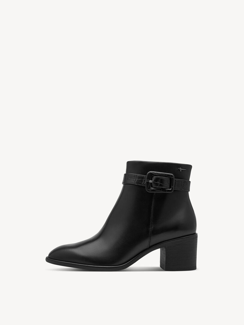 Enkellaarsje, BLACK LEATHER, hi-res