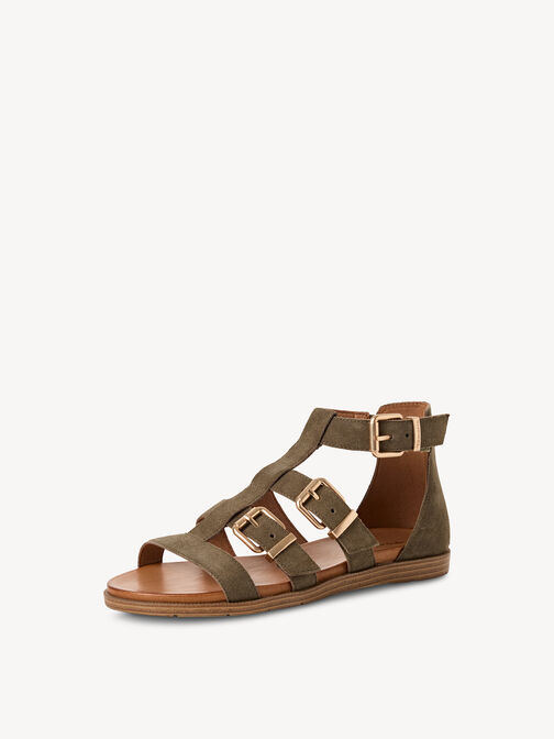 Sandale, OLIVE SUEDE, hi-res