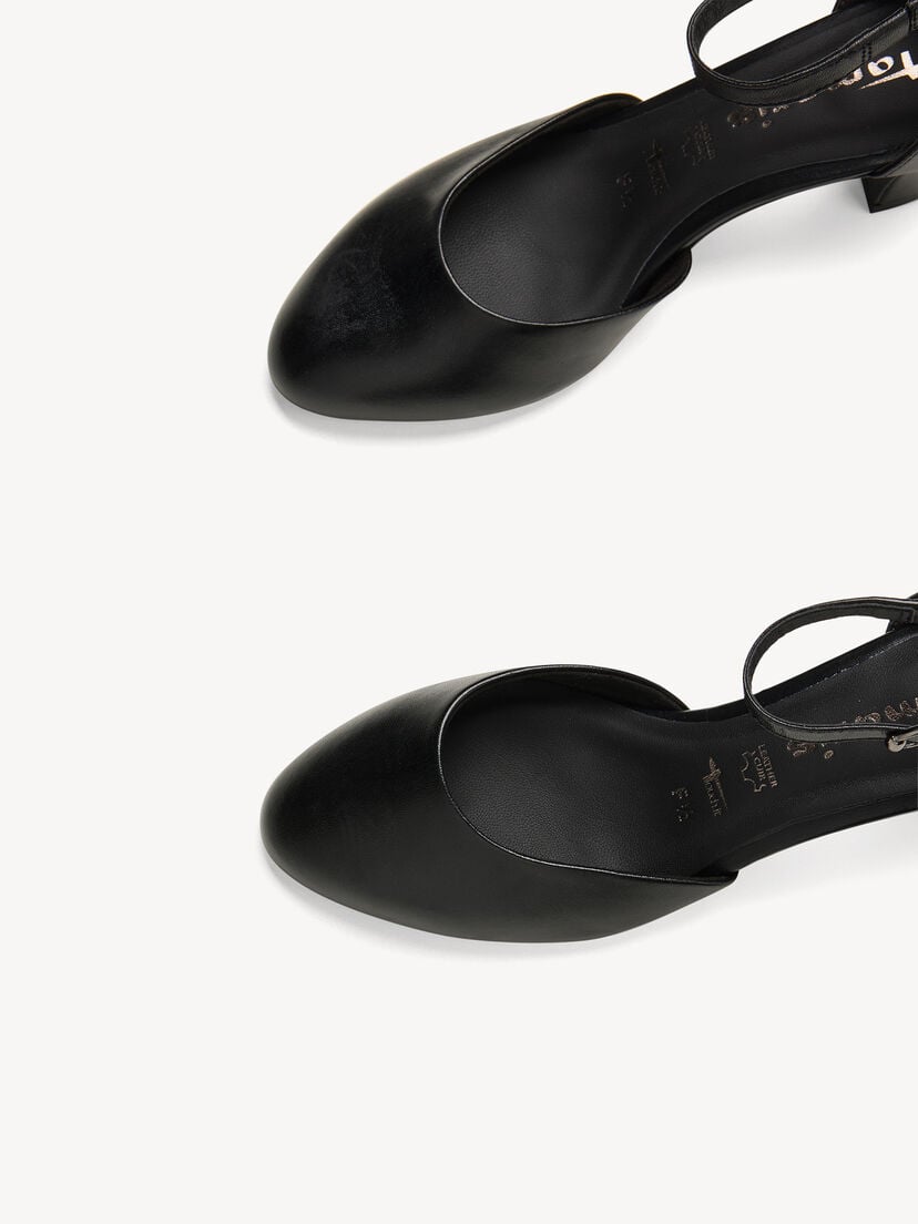 Pumps, BLACK LEATHER, hi-res