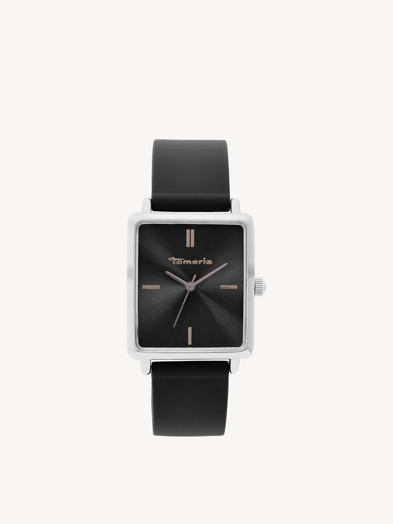Montre - argent&eacute;s, silber-glossy schwarz, hi-res