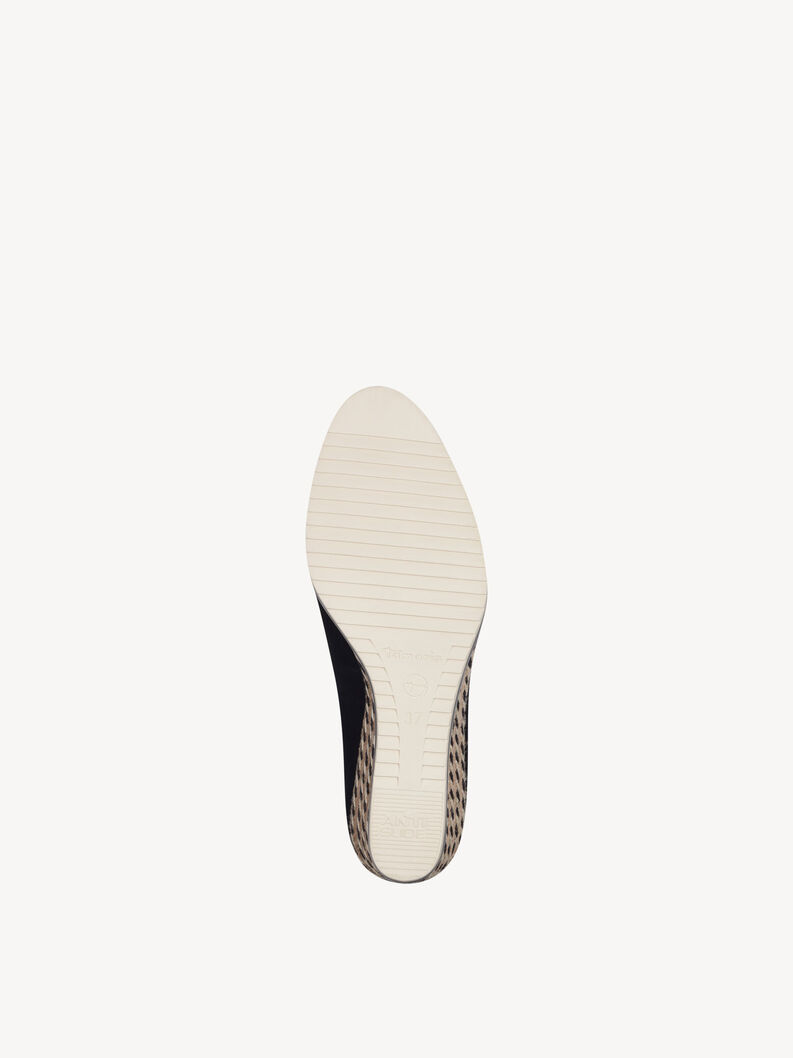 Lederkeilpumps - schwarz, BLACK, hi-res