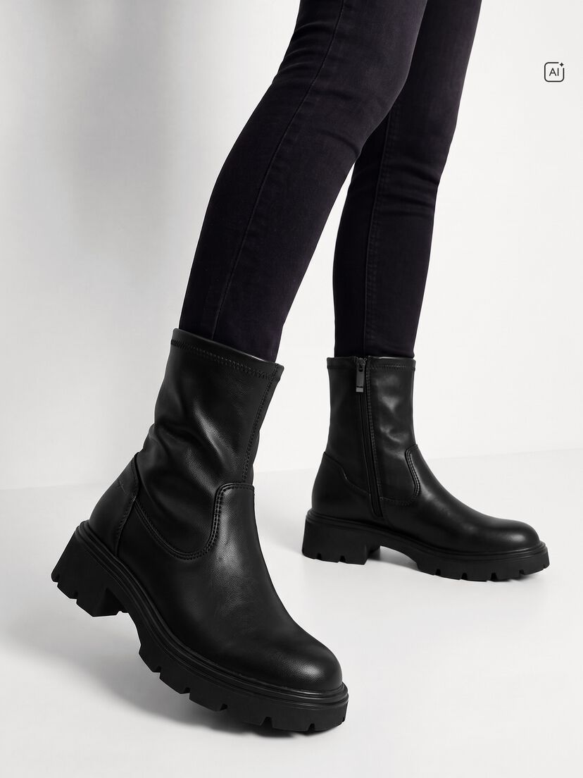 Enkellaarsje, BLACK, hi-res